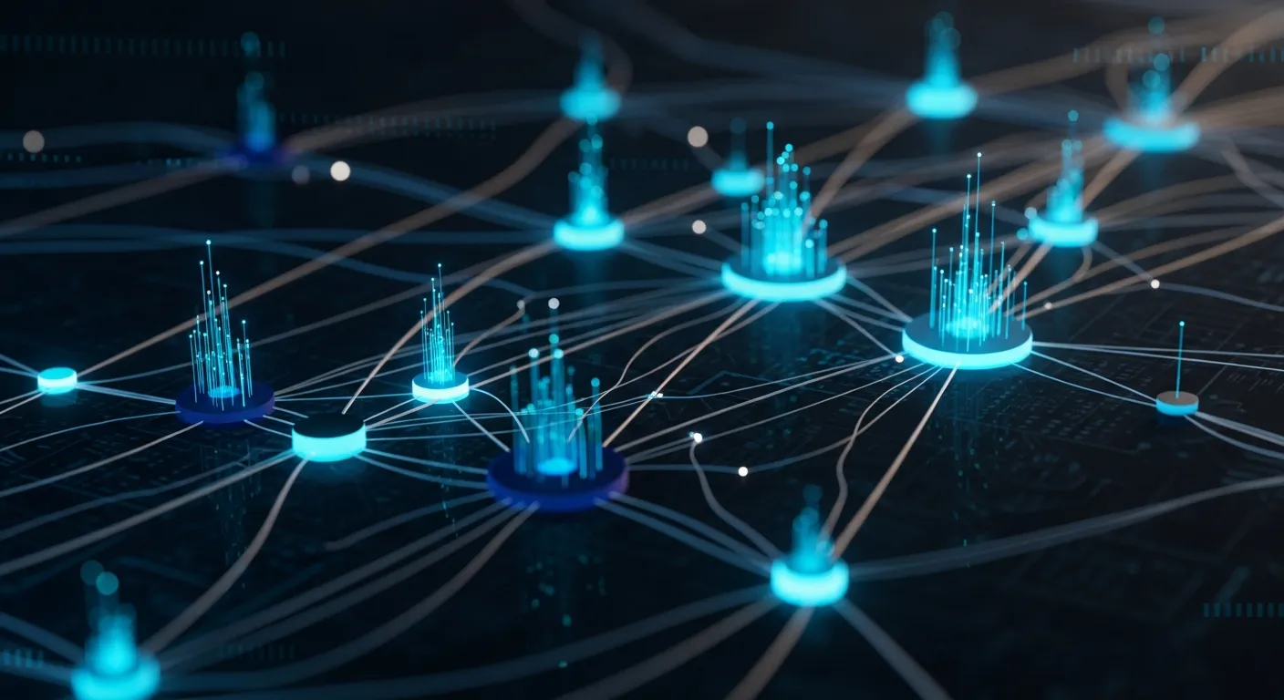 Abstract network background